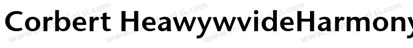 Corbert HeawywvideHarmonyOs Sans sc字体转换
